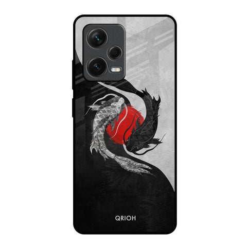 Japanese Art Redmi Note 12 Pro Plus 5G Glass Back Cover Online