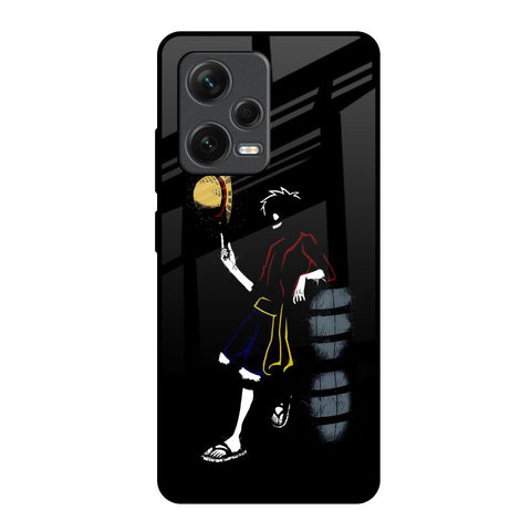 Luffy Line Art Redmi Note 12 Pro Plus 5G Glass Back Cover Online