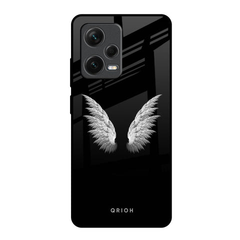 White Angel Wings Redmi Note 12 Pro Plus 5G Glass Back Cover Online