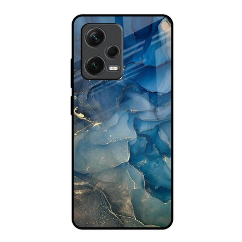 Blue Cool Marble Redmi Note 12 Pro Plus 5G Glass Back Cover Online