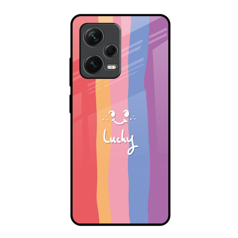 Lucky Abstract Redmi Note 12 Pro Plus 5G Glass Back Cover Online
