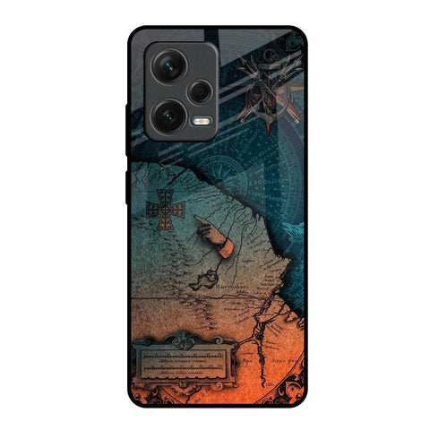 Geographical Map Redmi Note 12 Pro Plus 5G Glass Back Cover Online