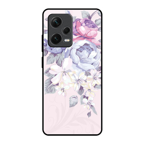 Elegant Floral Redmi Note 12 Pro Plus 5G Glass Back Cover Online