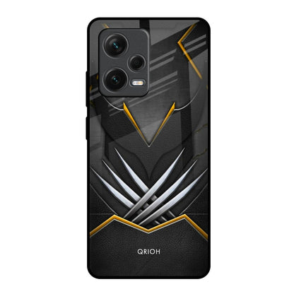 Black Warrior Redmi Note 12 Pro Plus 5G Glass Back Cover Online