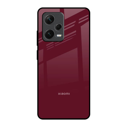 Classic Burgundy Redmi Note 12 Pro Plus 5G Glass Back Cover Online