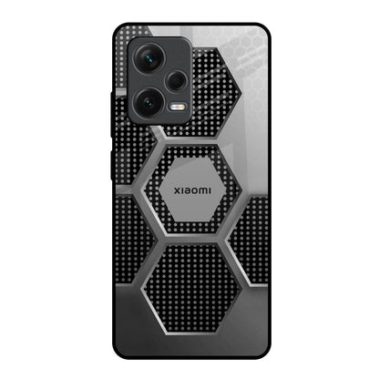 Hexagon Style Redmi Note 12 Pro Plus 5G Glass Back Cover Online