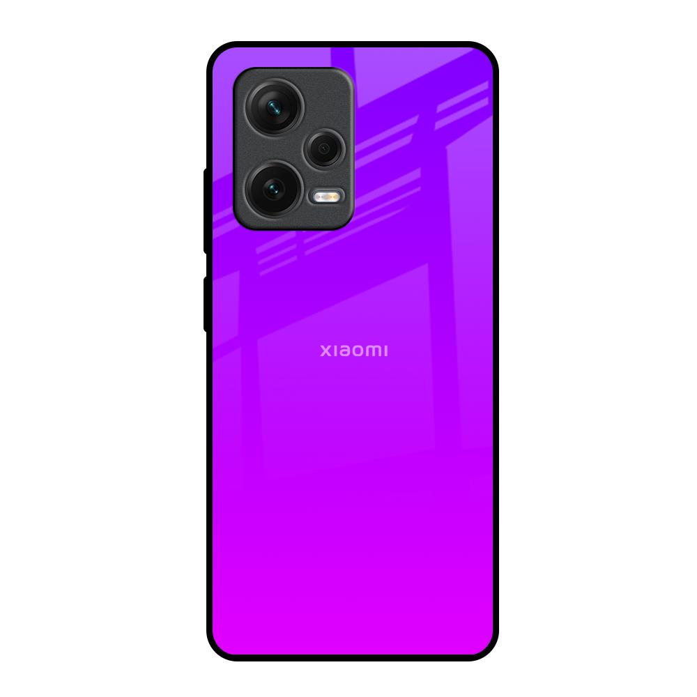 Purple Pink Redmi Note 12 Pro Plus 5G Glass Back Cover Online