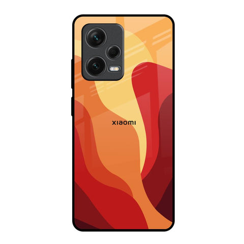 Magma Color Pattern Redmi Note 12 Pro Plus 5G Glass Back Cover Online
