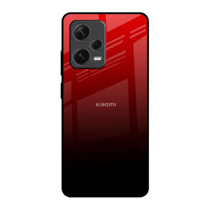 Maroon Faded Redmi Note 12 Pro Plus 5G Glass Back Cover Online