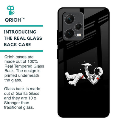 Space Traveller Glass Case for Redmi Note 12 Pro Plus 5G