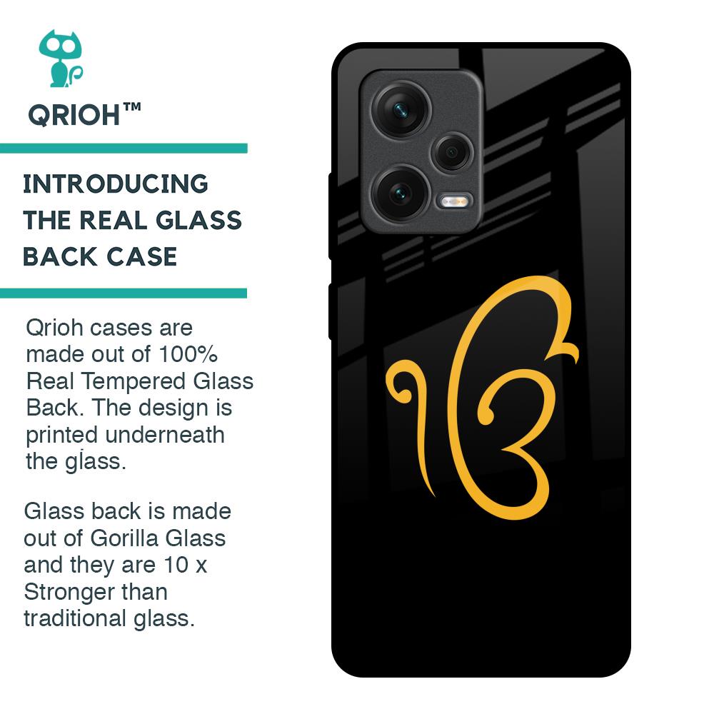 Luxury Fashion Initial Glass Case for Redmi Note 12 Pro Plus 5G