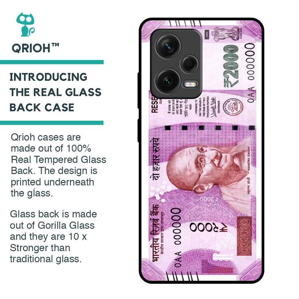 Stock Out Currency Glass Case for Redmi Note 12 Pro Plus 5G