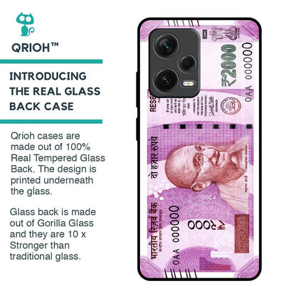 Stock Out Currency Glass Case for Redmi Note 12 Pro Plus 5G