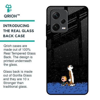 Night Sky Star Glass Case for Redmi Note 12 Pro Plus 5G