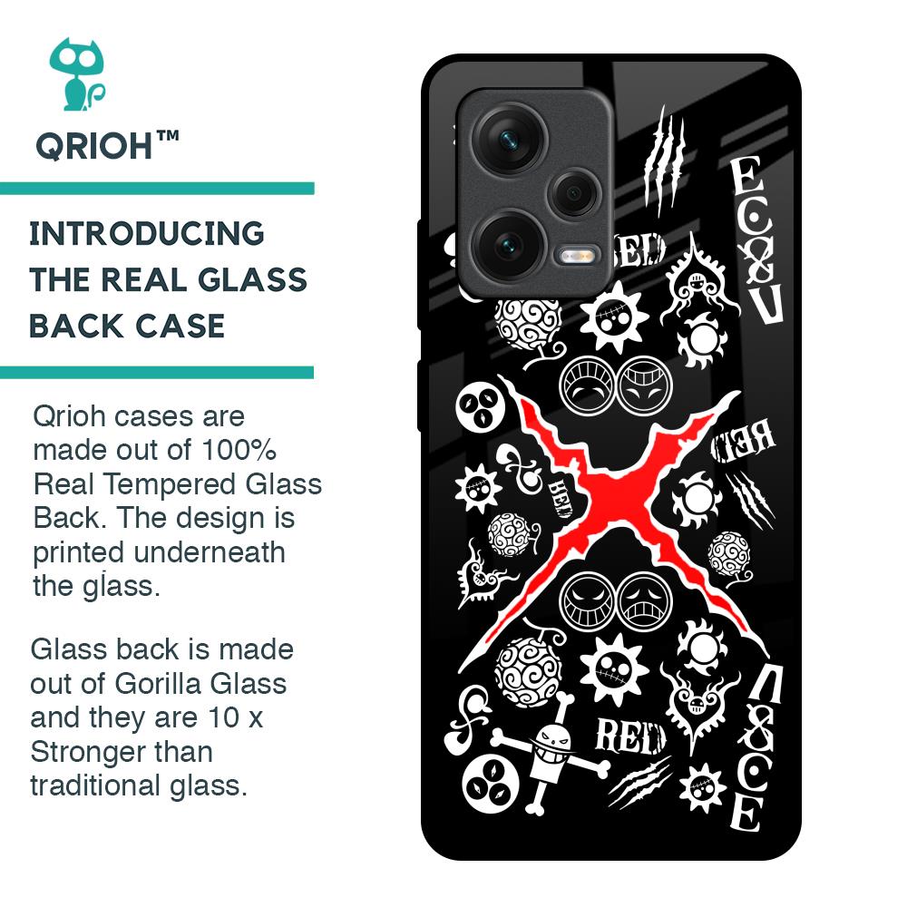 Red Zone Glass Case for Redmi Note 12 Pro Plus 5G