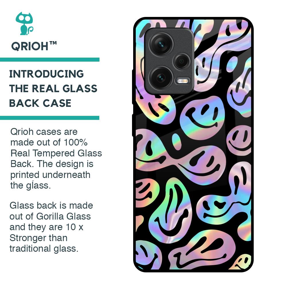 Acid Smile Glass Case for Redmi Note 12 Pro Plus 5G