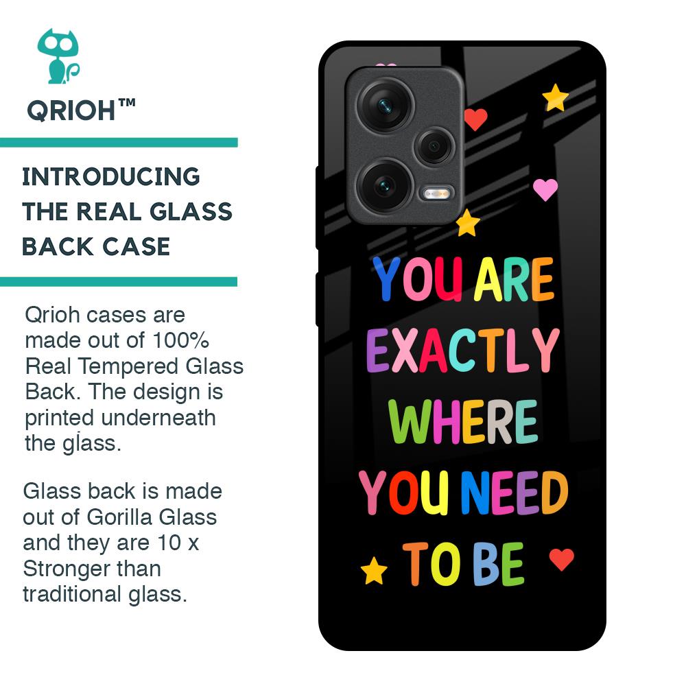 Magical Words Glass Case for Redmi Note 12 Pro Plus 5G