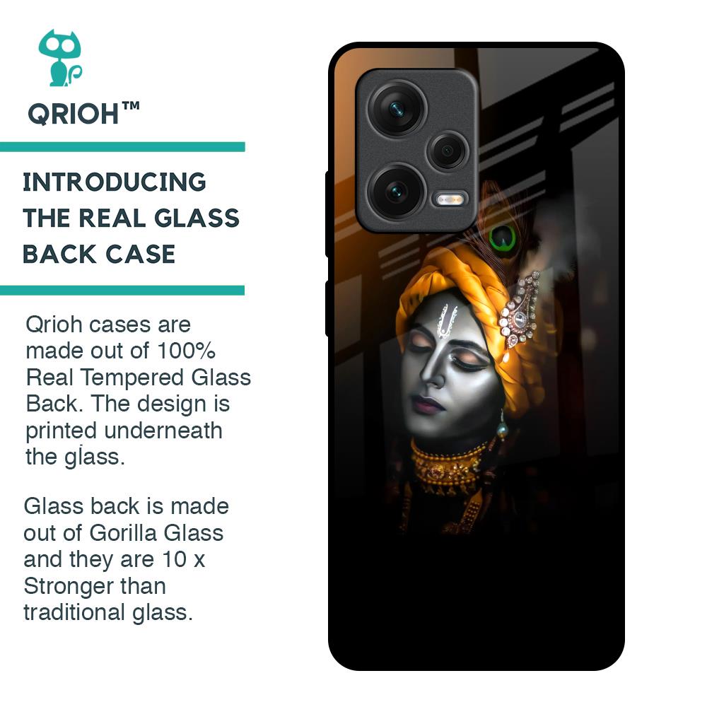 Ombre Krishna Glass Case for Redmi Note 12 Pro Plus 5G