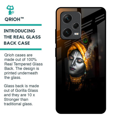 Ombre Krishna Glass Case for Redmi Note 12 Pro Plus 5G