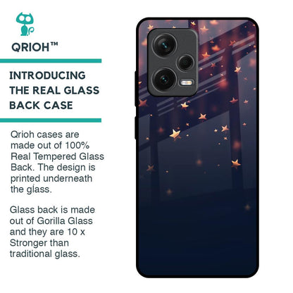 Falling Stars Glass Case For Redmi Note 12 Pro Plus 5G