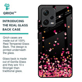 Heart Rain Fall Glass Case For Redmi Note 12 Pro Plus 5G