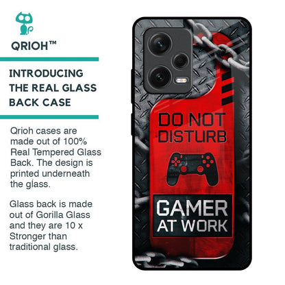 Do No Disturb Glass Case For Redmi Note 12 Pro Plus 5G