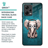 Adorable Baby Elephant Glass Case For Redmi Note 12 Pro Plus 5G