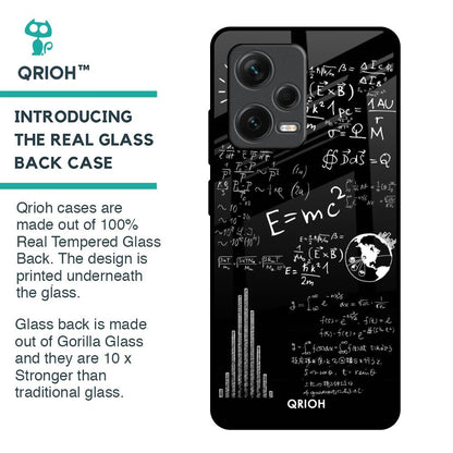 Funny Math Glass Case for Redmi Note 12 Pro Plus 5G