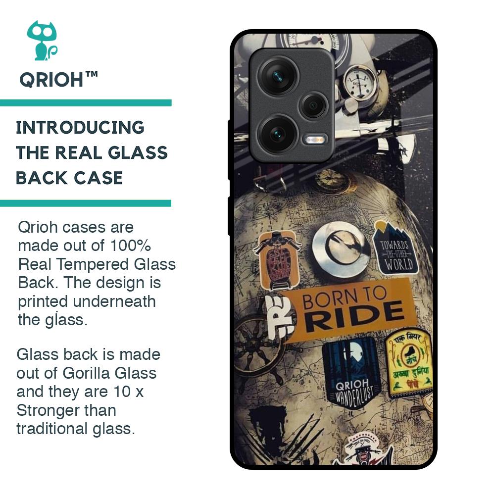 Ride Mode On Glass Case for Redmi Note 12 Pro Plus 5G