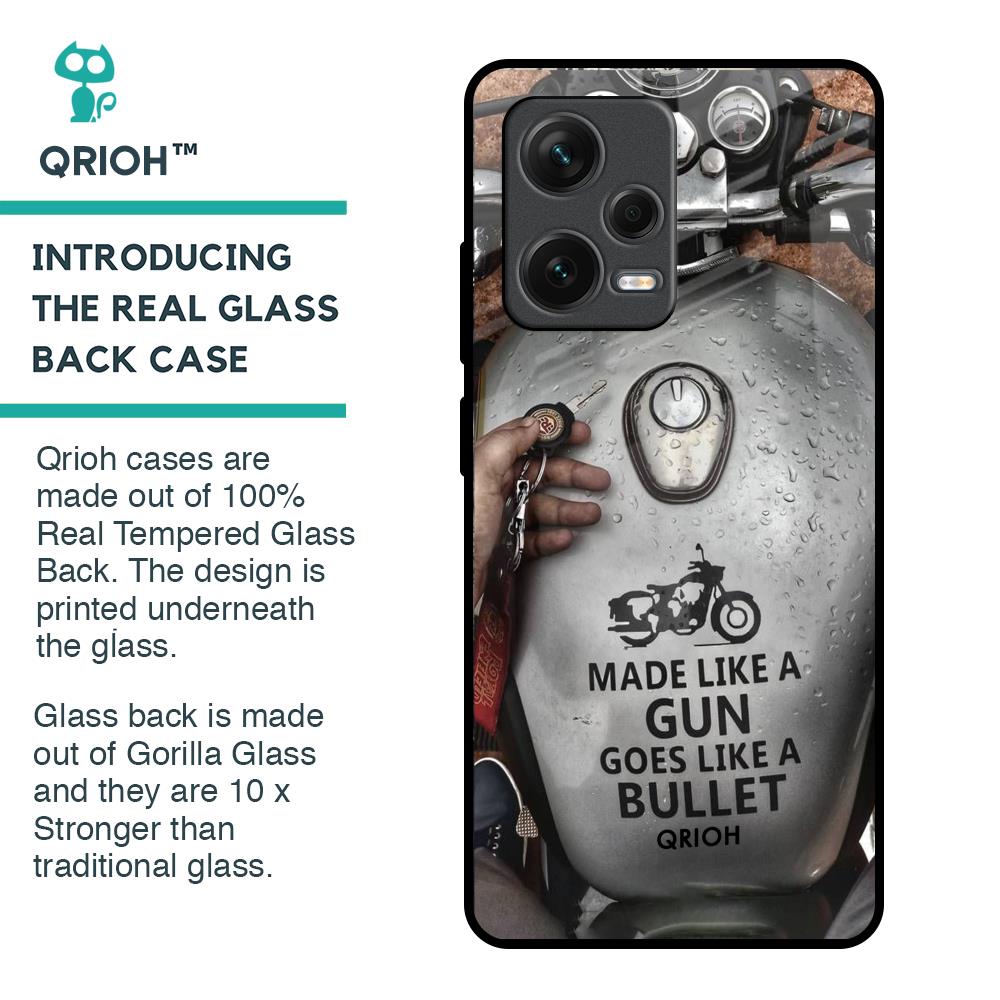 Royal Bike Glass Case for Redmi Note 12 Pro Plus 5G