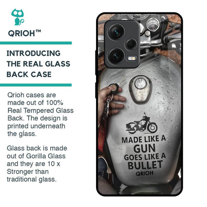 Royal Bike Glass Case for Redmi Note 12 Pro Plus 5G