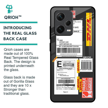 Cool Barcode Label Glass Case For Redmi Note 12 Pro Plus 5G
