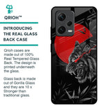 Red Moon Tiger Glass Case for Redmi Note 12 Pro Plus 5G