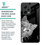Kitten Mandala Glass Case for Redmi Note 12 Pro Plus 5G