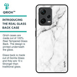 Modern White Marble Glass Case for Redmi Note 12 Pro Plus 5G