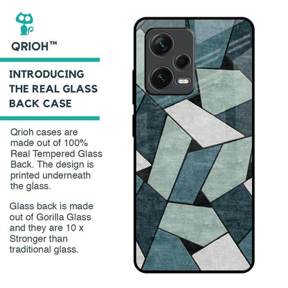 Abstact Tiles Glass Case for Redmi Note 12 Pro Plus 5G