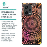 Floral Mandala Glass Case for Redmi Note 12 Pro Plus 5G