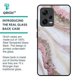 Pink & Gold Gllitter Marble Glass Case for Redmi Note 12 Pro Plus 5G