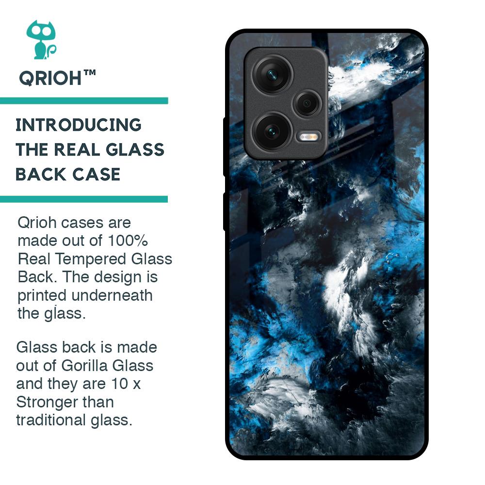 Cloudy Dust Glass Case for Redmi Note 12 Pro Plus 5G
