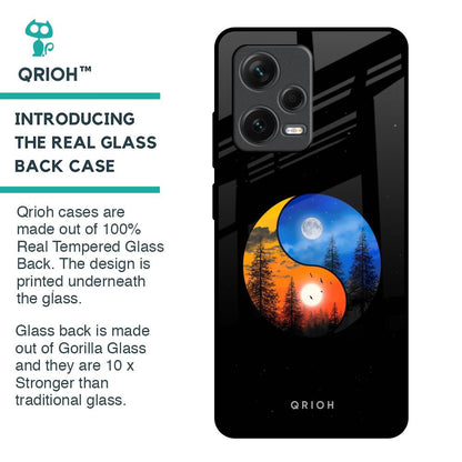 Yin Yang Balance Glass Case for Redmi Note 12 Pro Plus 5G