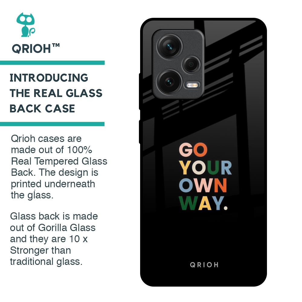 Go Your Own Way Glass Case for Redmi Note 12 Pro Plus 5G