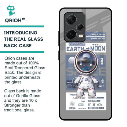 Space Flight Pass Glass Case for Redmi Note 12 Pro Plus 5G