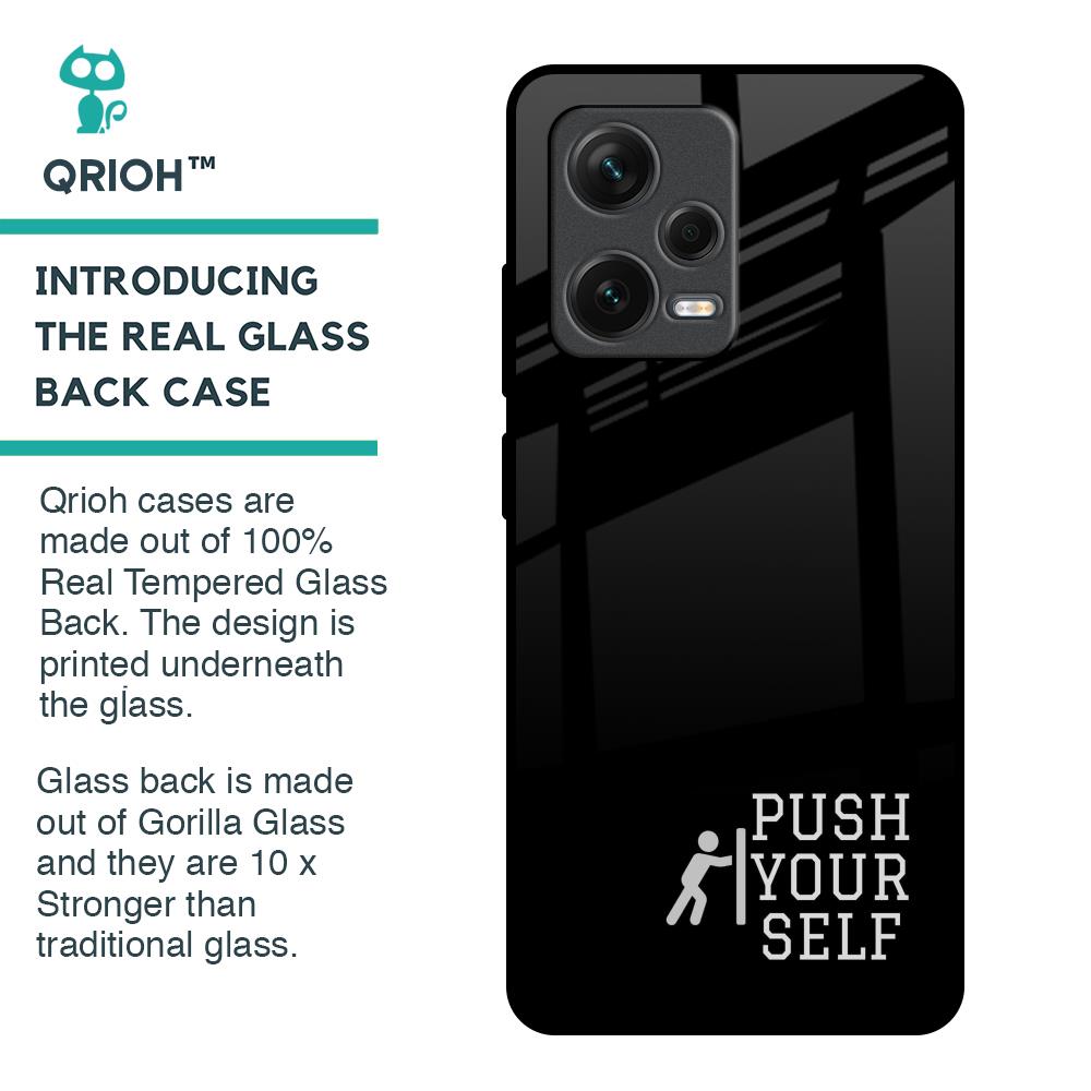 Push Your Self Glass Case for Redmi Note 12 Pro Plus 5G