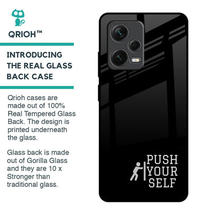 Push Your Self Glass Case for Redmi Note 12 Pro Plus 5G