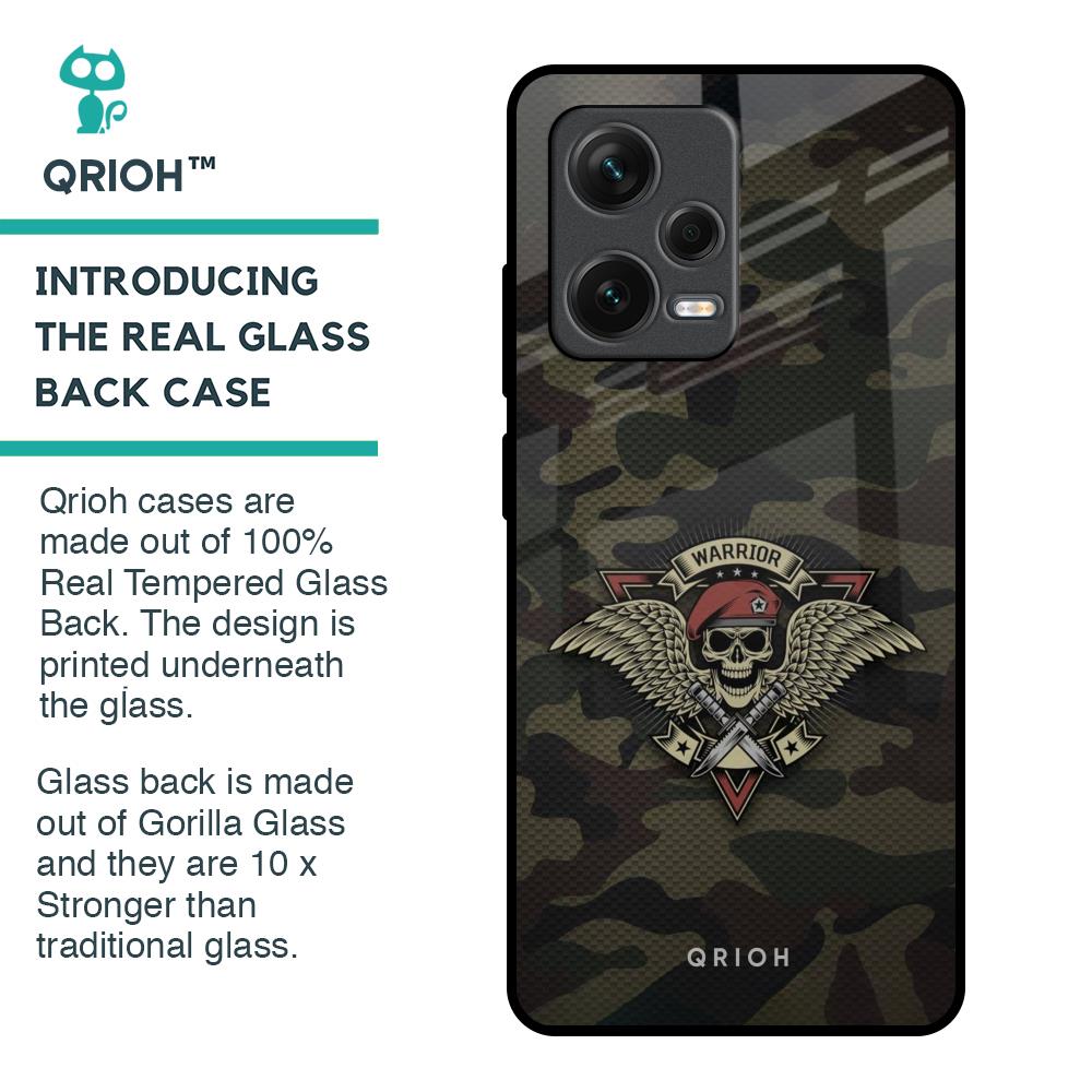 Army Warrior Glass Case for Redmi Note 12 Pro Plus 5G