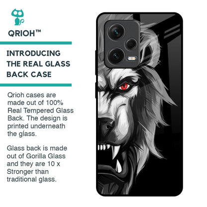 Wild Lion Glass Case for Redmi Note 12 Pro Plus 5G