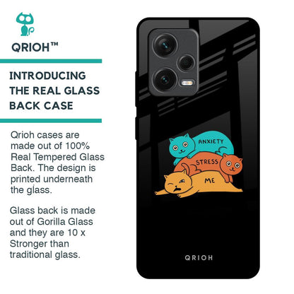 Anxiety Stress Glass Case for Redmi Note 12 Pro Plus 5G