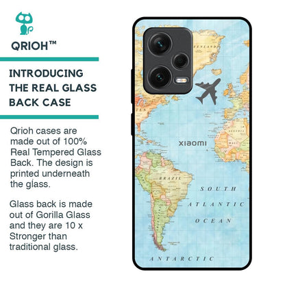 Fly Around The World Glass Case for Redmi Note 12 Pro Plus 5G