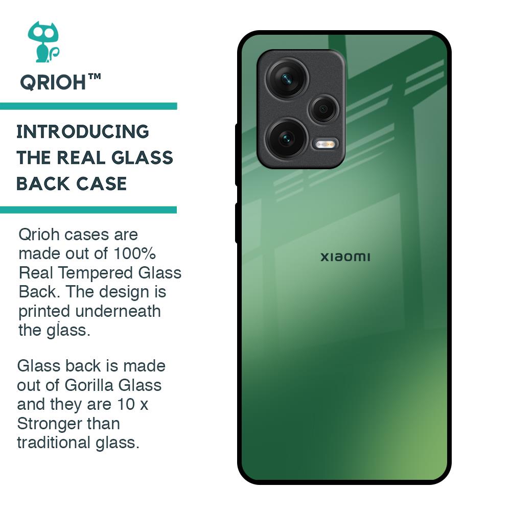 Green Grunge Texture Glass Case for Redmi Note 12 Pro Plus 5G