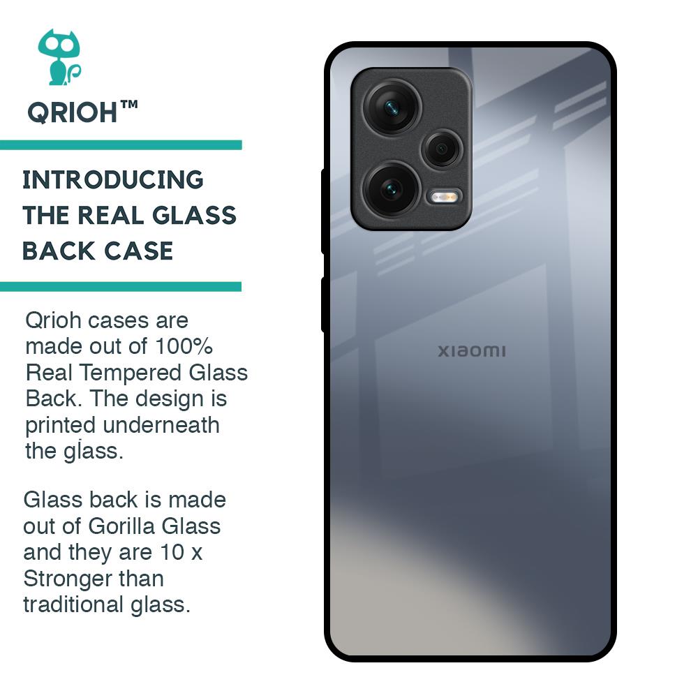 Space Grey Gradient Glass Case for Redmi Note 12 Pro Plus 5G